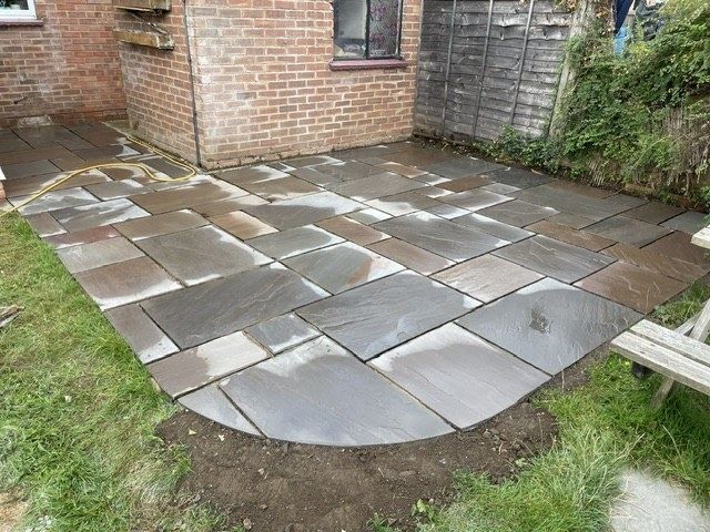 Sandstone patio